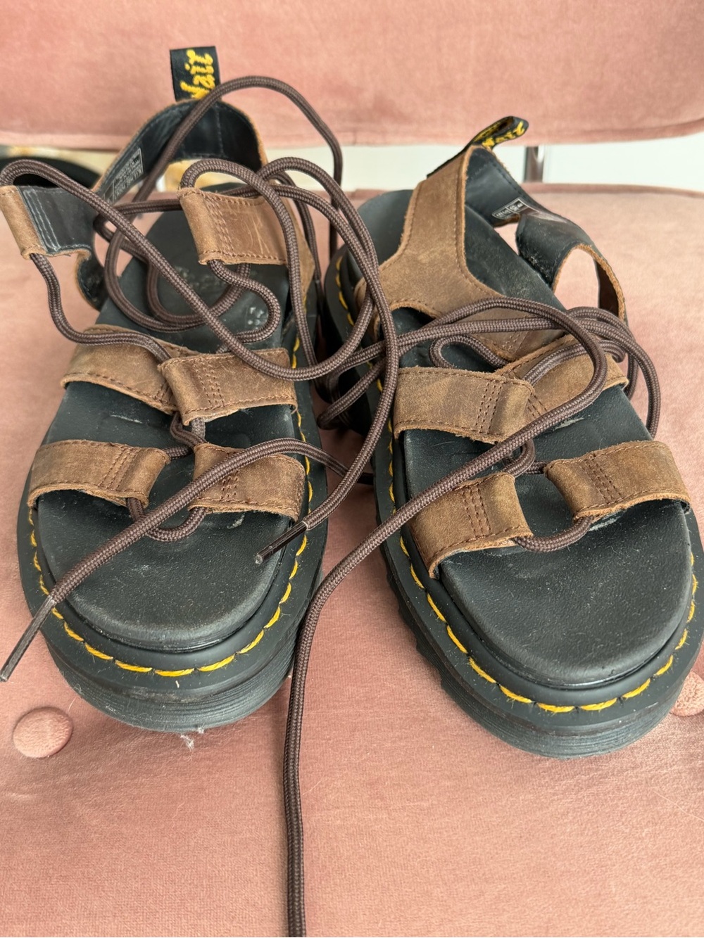 Dr Martens Nartilla platform gladiator sandal size 6